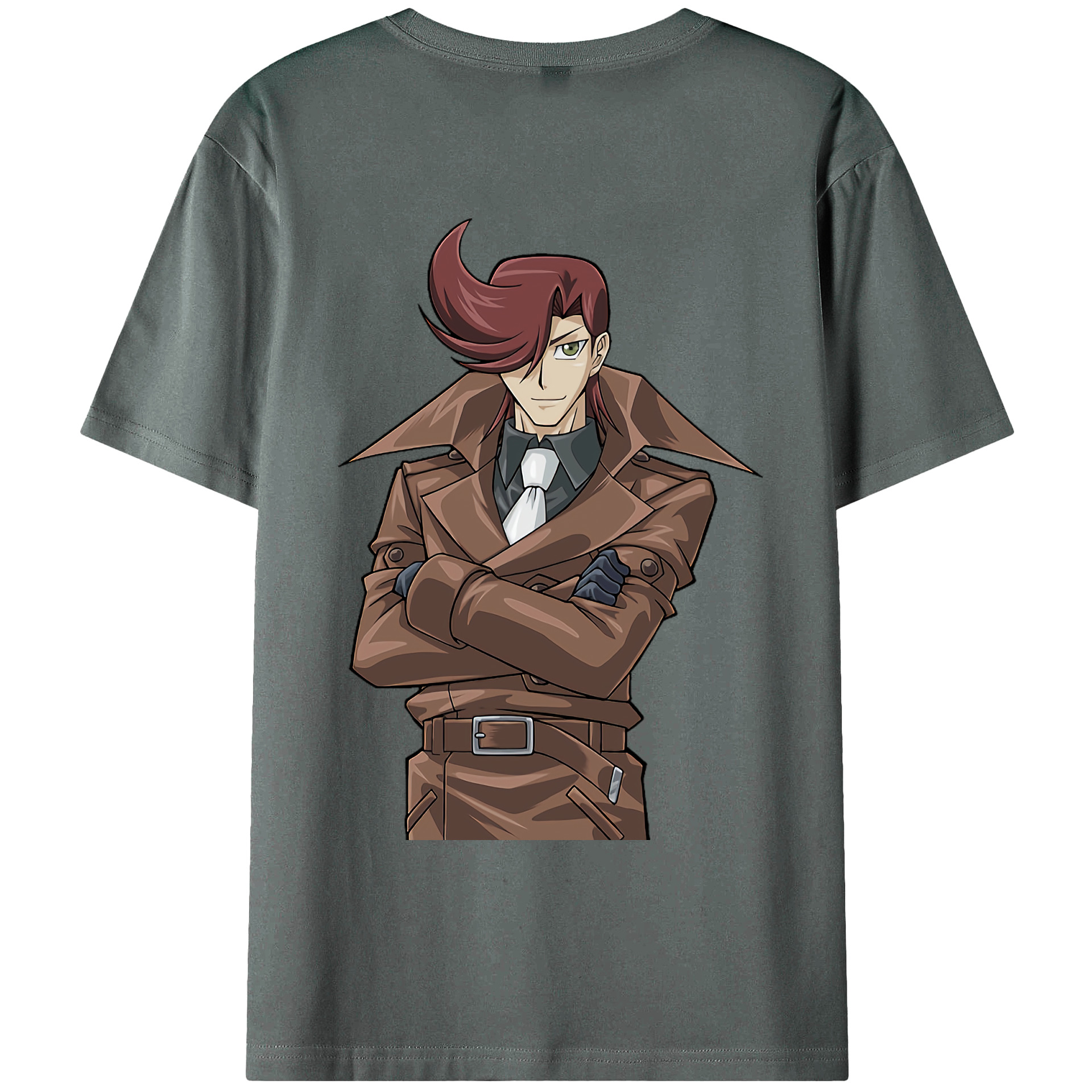 （画像用） 遊☆戯☆王 Yu-Gi-Oh! 綿100％ メンズ半袖Tシャツ（バックプリント） 通気性